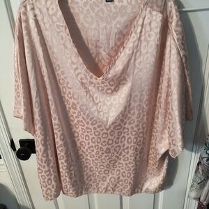 NWOT SHEIN Pink Relaxed Short Sleeve Blouse